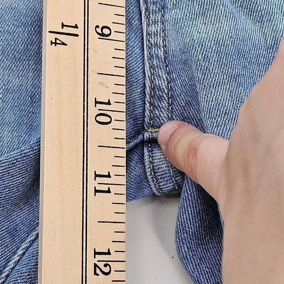 Lucky Brand Bridgette High Rise Skinny Jeans Size 4/27 Distressed Button Fly - Picture 9 of 11